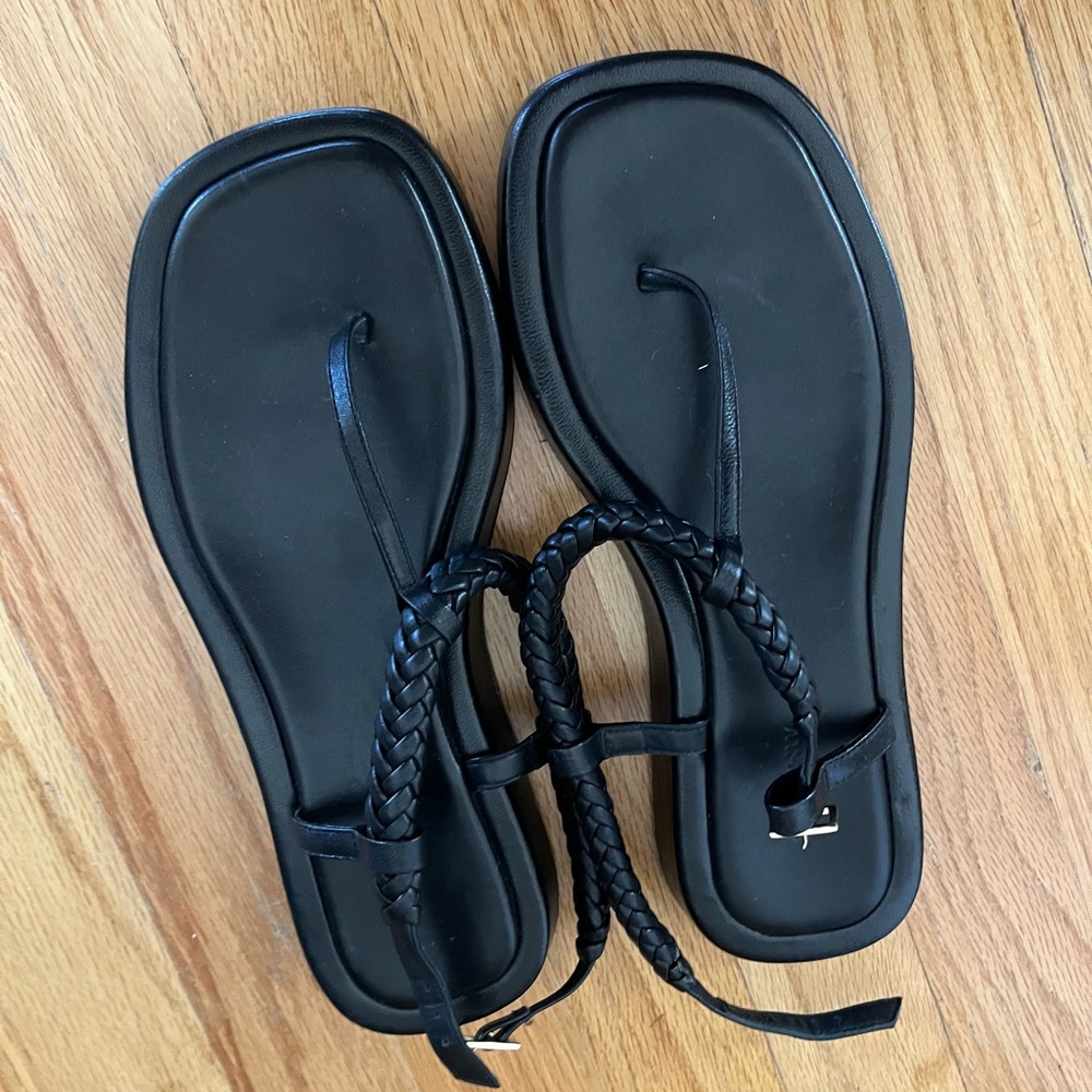 Gia x RHW Rosie leather thong sandals size 9